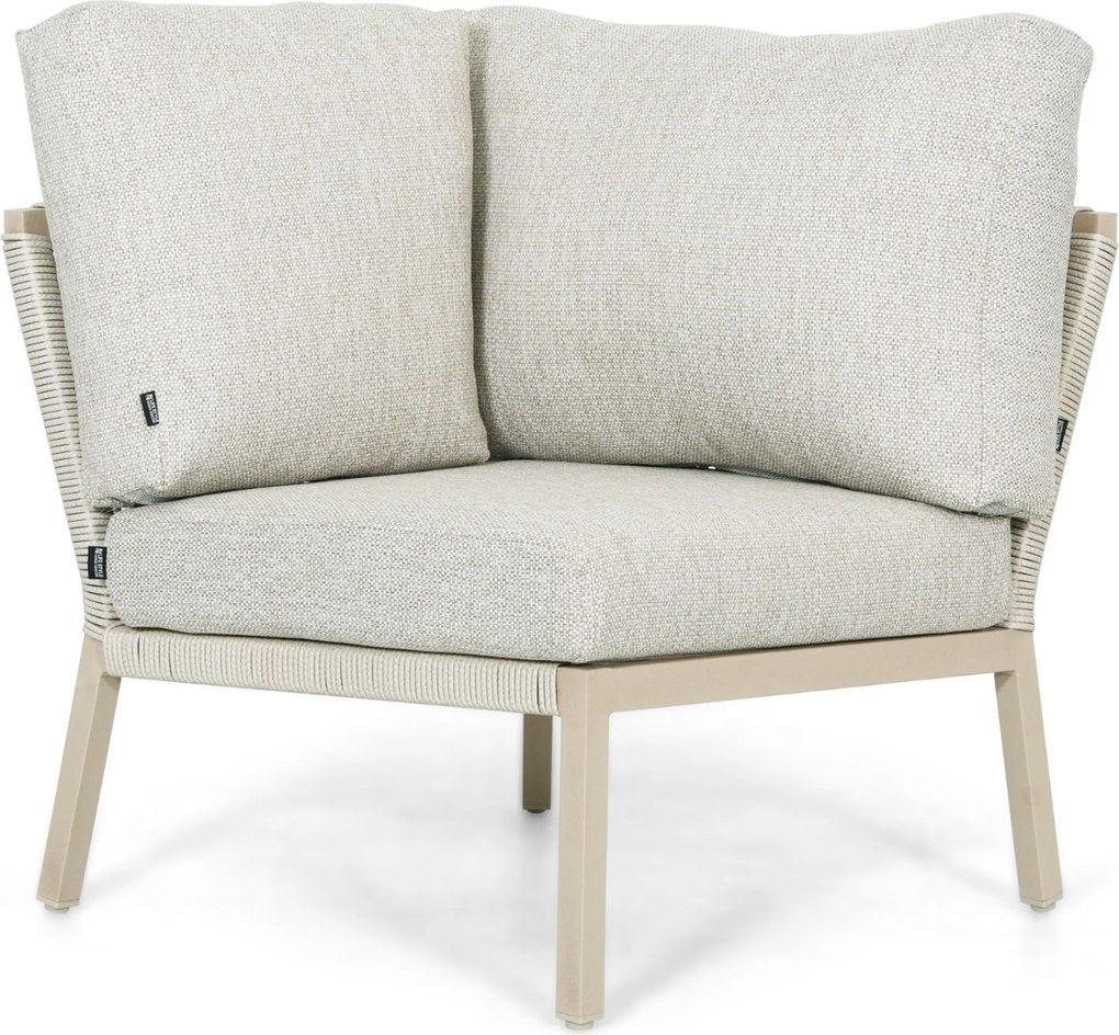 Hoek loungeset 6 personen Rope Taupe  Lifestyle Garden Furniture Biagio