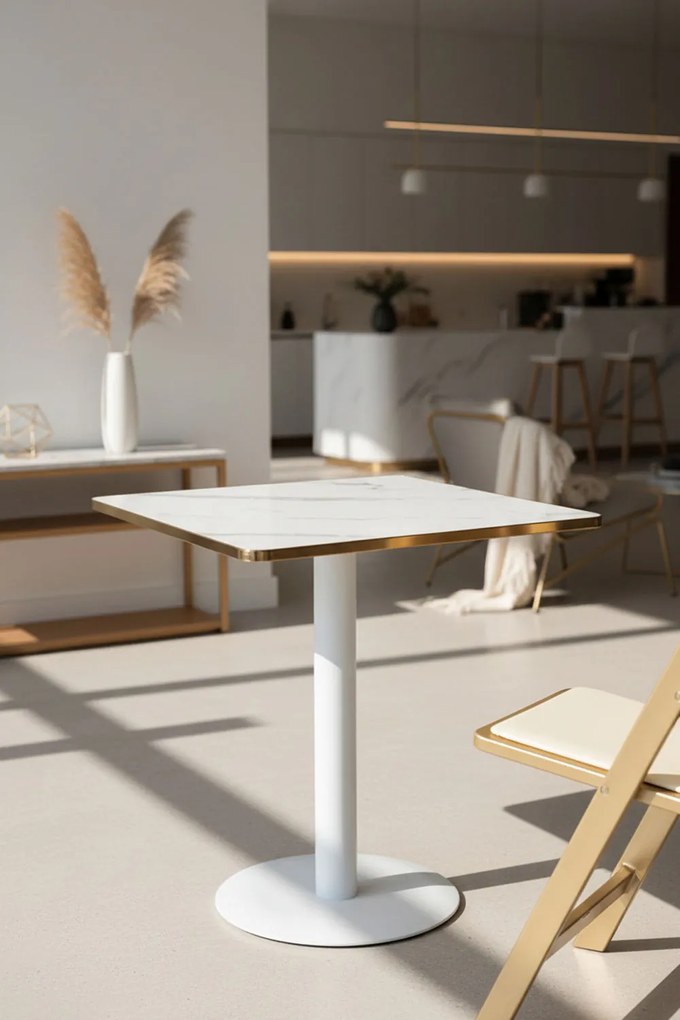 Tafel Firro Vierkant 70cm Wit