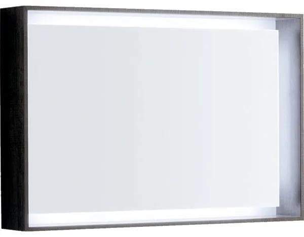 Geberit Citterio spiegel met verlichting LED lichtlijst 88.4x58.4cm verticaal en horizontaal te bevestigen grijs 500572JJ1