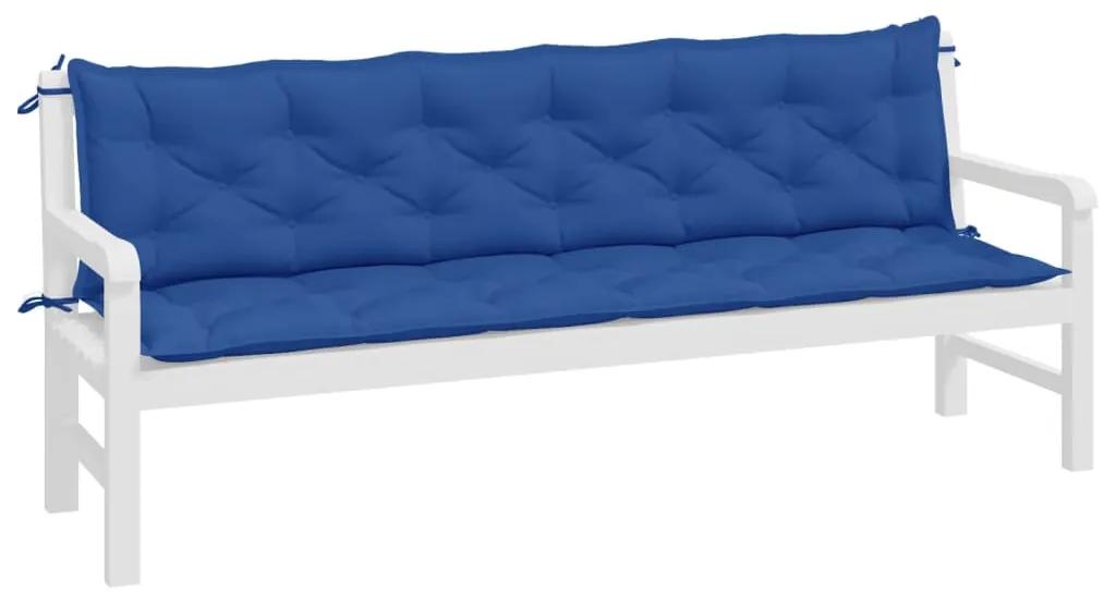 vidaXL Kussen voor schommelstoel 200 cm stof blauw