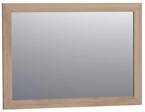 BRAUER Massief Eiken Spiegel - 100x70cm - zonder verlichting - rechthoek - Smoked oak 30070SOG