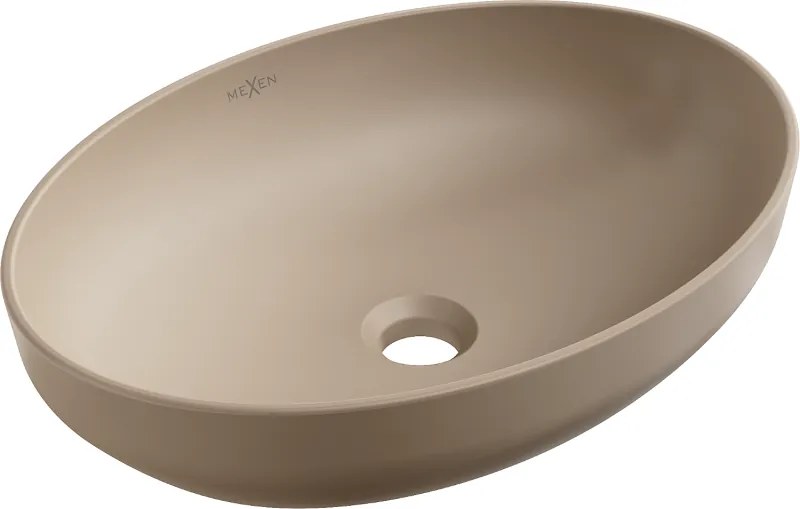 Mexen Cornelia opzetwastafel 50 x 37 cm, cappuccino mat - 21885064