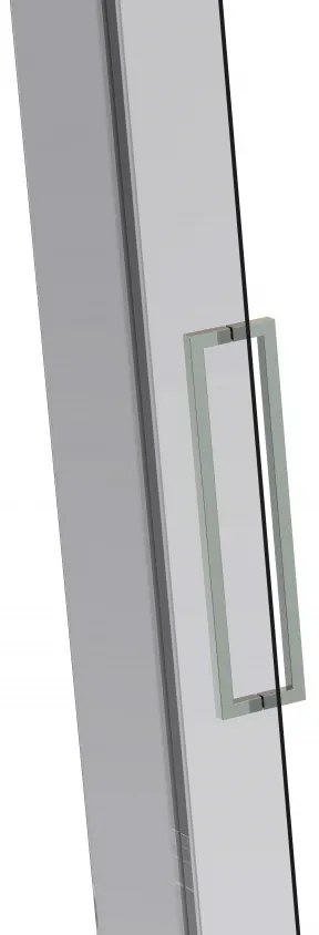 Van Rijn ST08 hoekcabine met draaideur rook glas 100x120cm chroom