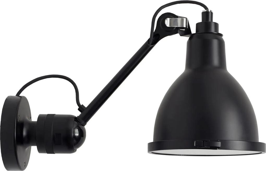 DCW éditions Lampe Gras N304 XL Outdoor Seaside wandlamp black zwart