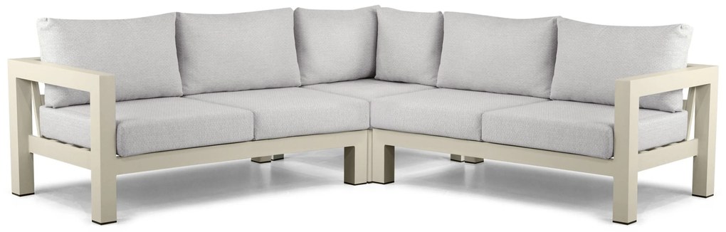 Hoek loungeset 5 personen Aluminium Taupe Lifestyle Garden Furniture Luca