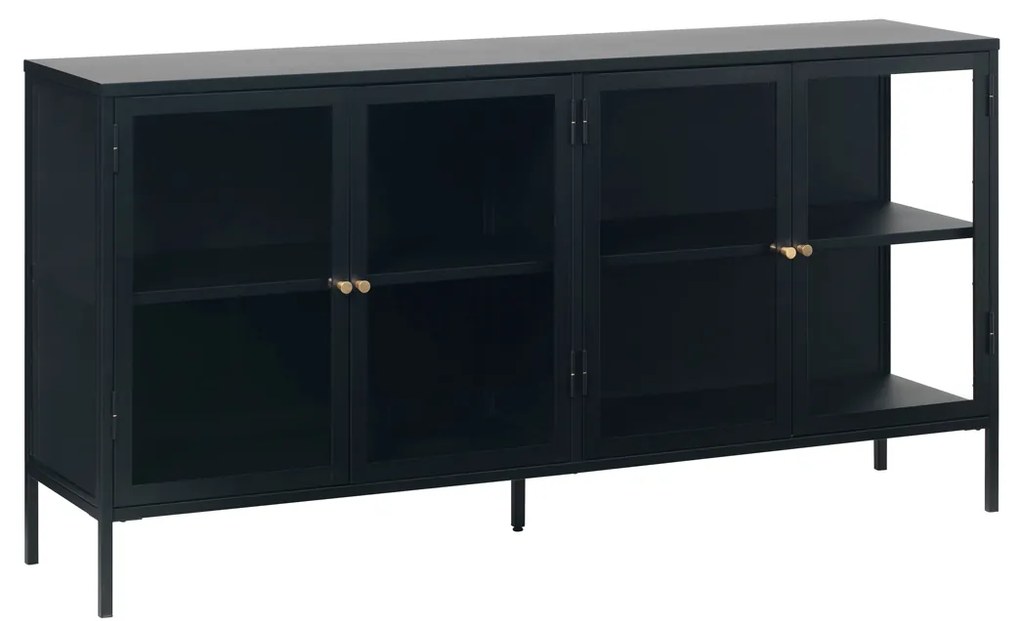 Metalen Dressoir 4 Deuren - 170x40x85cm.