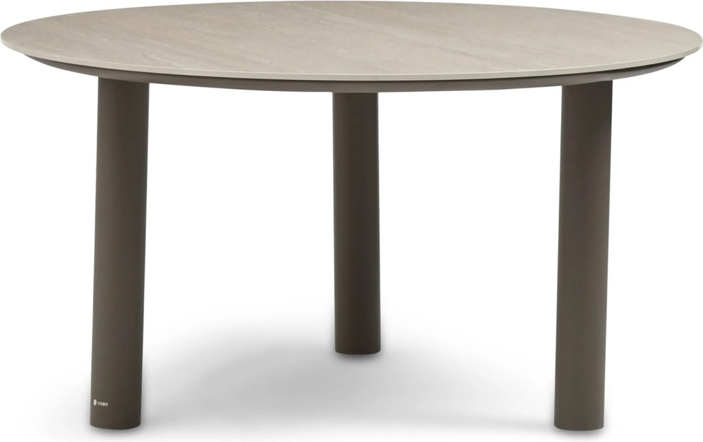 Tuinset Ronde Tuintafel 4 personen  Rope Taupe  4 Seasons Outdoor Florence/Trino