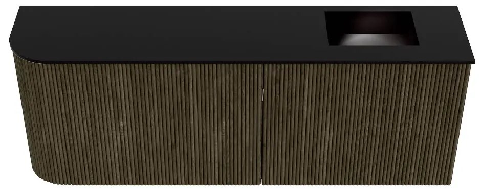 Mondiaz Joya 110cm toiletmeubel ronding links shadow met wastafel faye rechts 1 kraangat urban