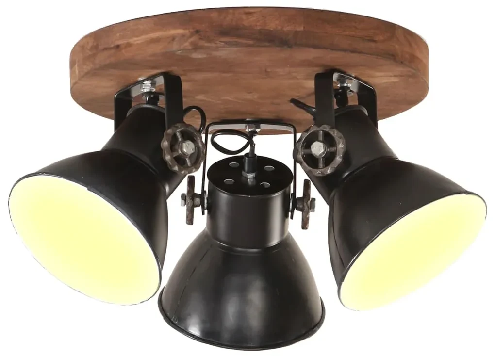 vidaXL Plafondlamp industrieel 25 W E27 42x27 cm zwart