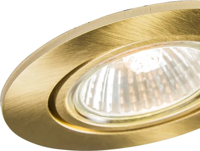 Smart inbouwspot goud kantelbaar incl. Wifi GU10 - Cisco