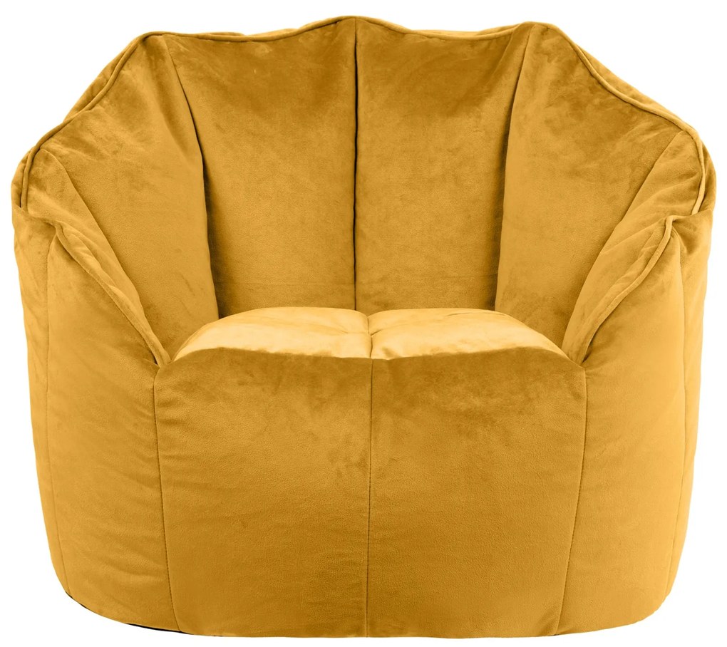 Sirena Zitzak Stoel Velvet - Okergeel