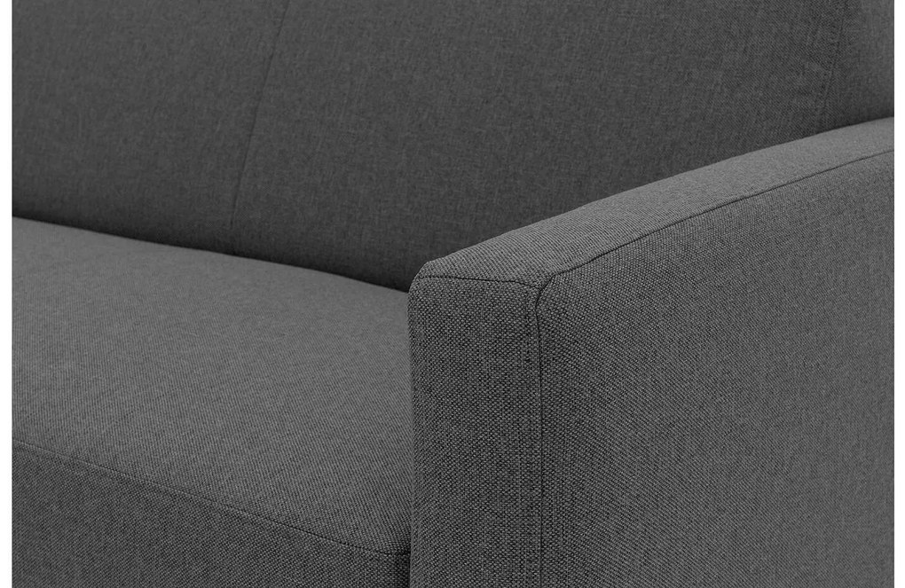 Goossens  Key West grijs, stof, 2,5-zits, modern design met ligelement links