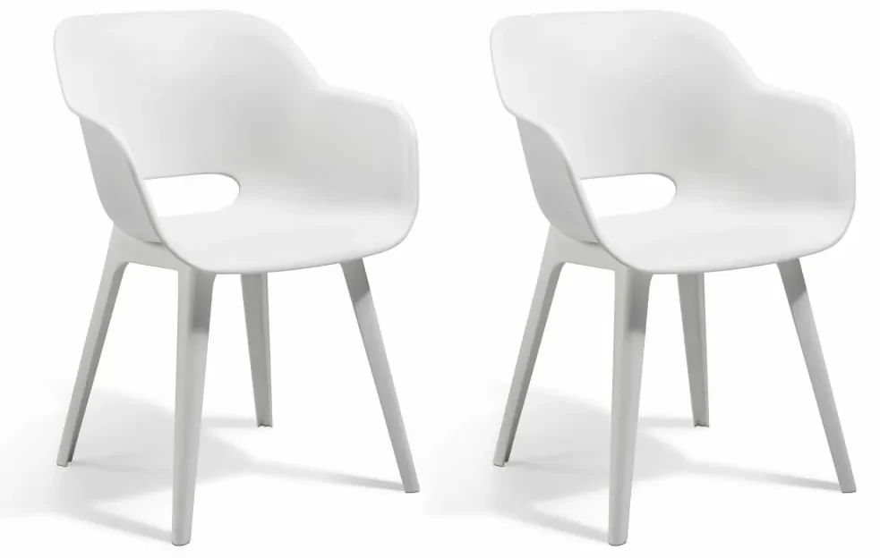 Allibert Tuinstoelen Akola 2 st wit