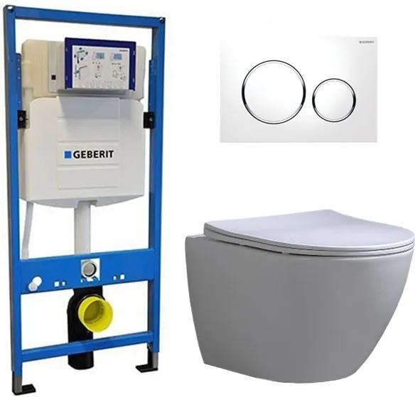 Geberit UP 320 Toiletset - Inbouw WC Hangtoilet Wandcloset - Shorty Flatline Sigma-20 Wit