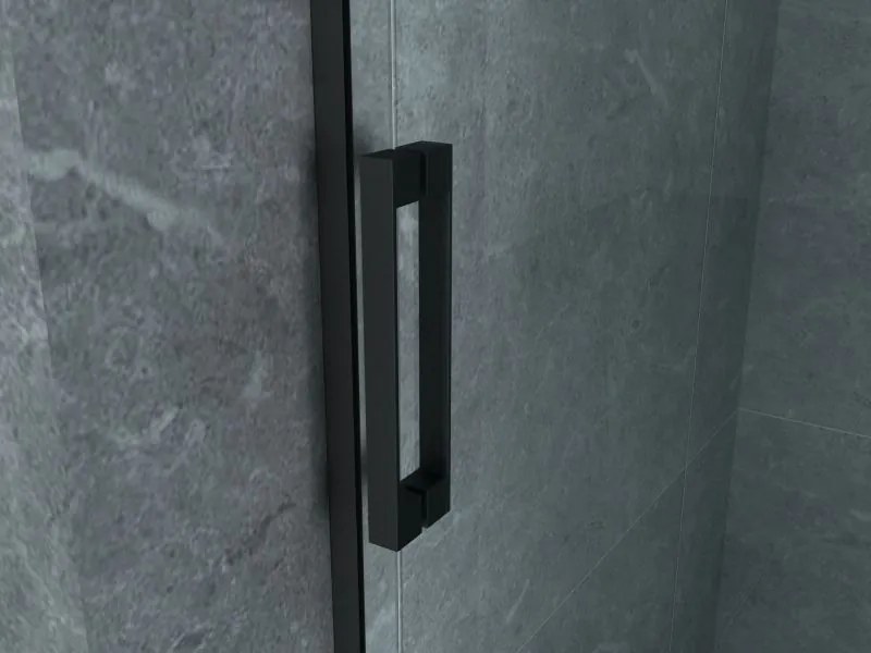 Sanigoods Onno douchecabine 140x90x195cm zwart mat