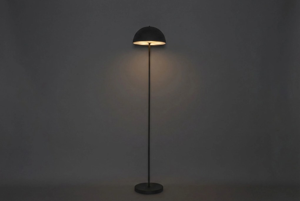 Buiten Vloerlamp Mushroom Zwart Oplaadbaar -staps Dimbaar - Keira Kunststof /Staal Zwart