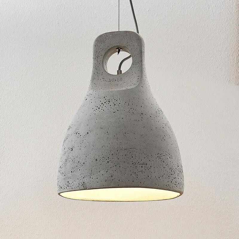 Ibu hanglamp met kap van beton, 1lamps - lampen-24