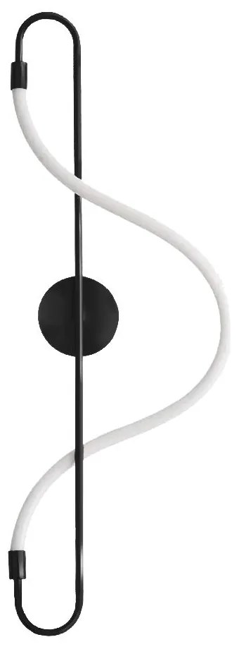 APP857-W Lange zwarte LED wandlamp