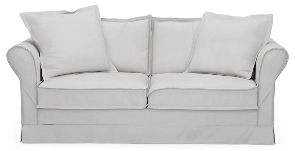 Rivièra Maison - Carlton Sofa 2,5 Seater, washed cotton, ash grey - Kleur: grijs