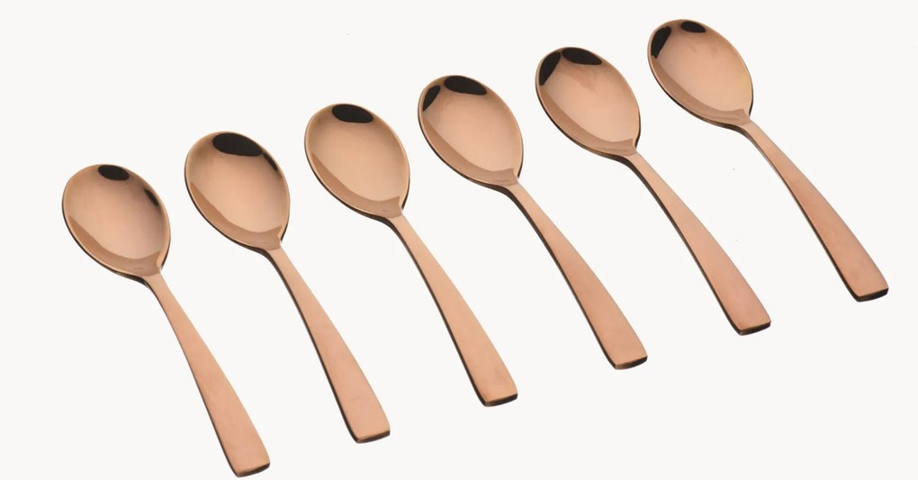 Polijststalen lepels Nude, 6-delig