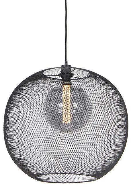 Moderne hanglamp zwart - Mesh Ball Modern E27 Draadlamp Binnenverlichting Lamp