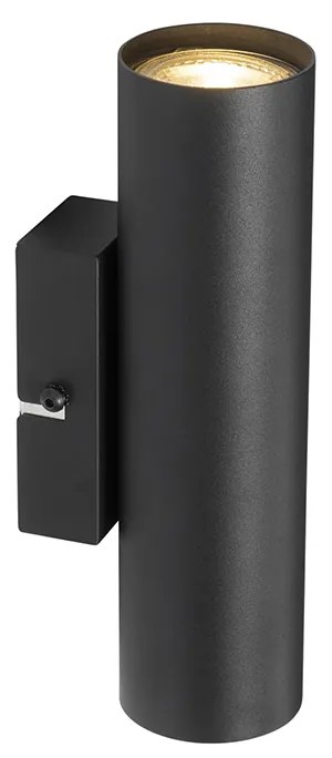 Moderne smart wandlamp zwart incl. 2 Wifi GU10 - Jeana