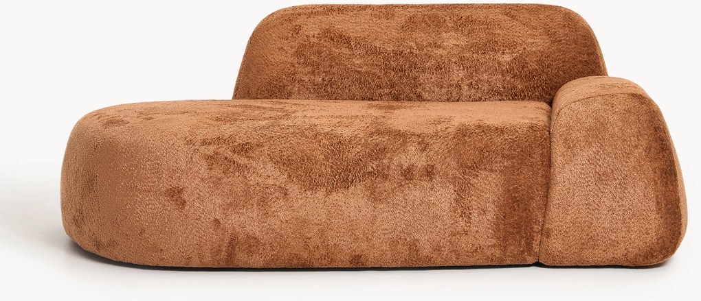 Teddy bouclé bank Wolke (2-zits) met chaise longue