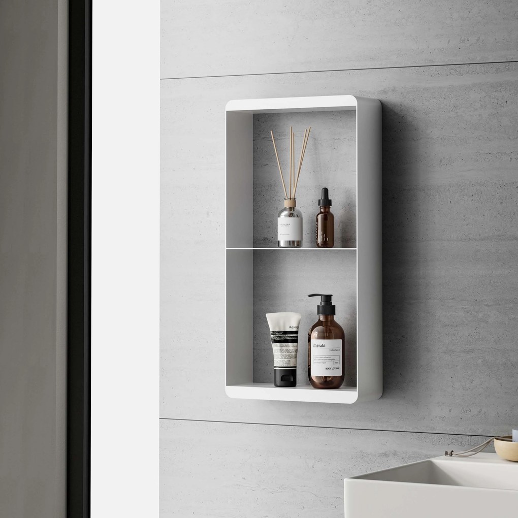 Best Design Soap White doucherek 2 laags 50x25cm wit mat