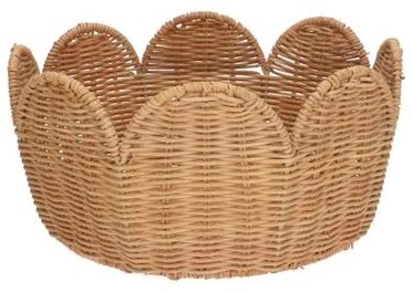 Mandje geschulpt, rattan, 25 cm