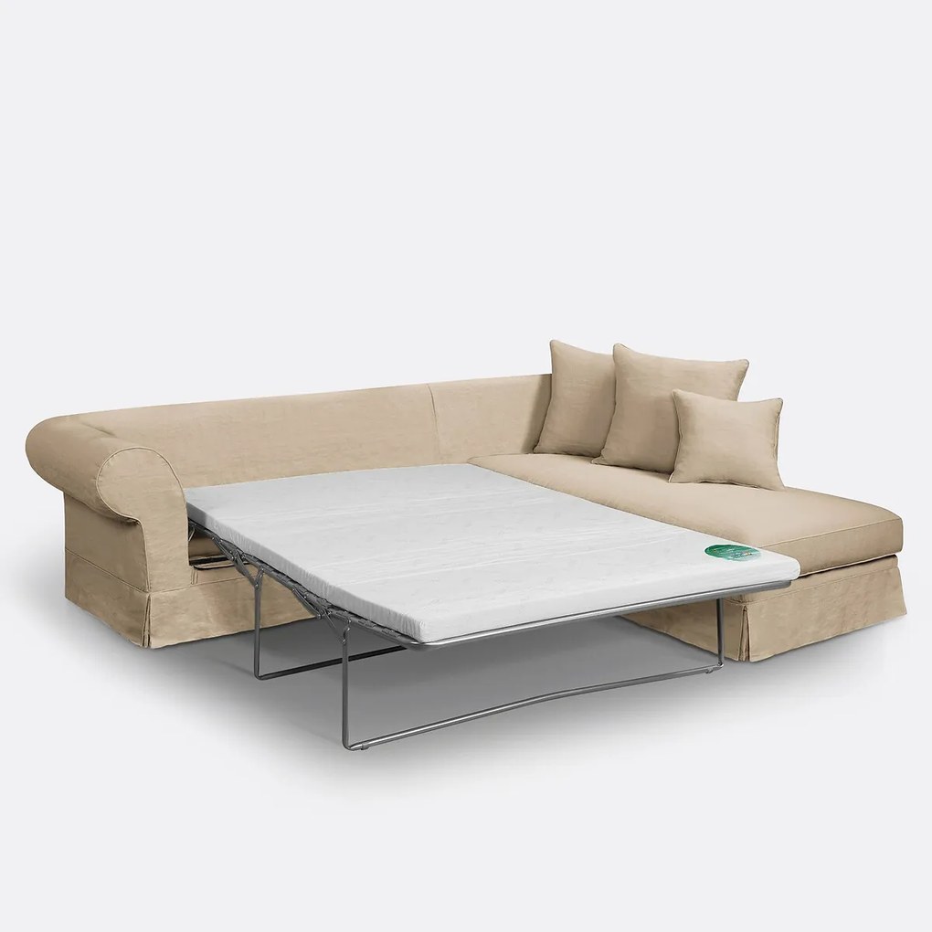 Hoekslaapbank Comfort Bultex® linnen, Adelia