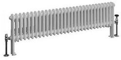 Eastbrook Imperia 2 koloms radiator 135x30cm 1048W wit glans