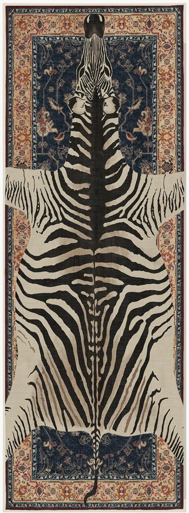 Wasbare laagpolige loper Safari by Iris Apfel