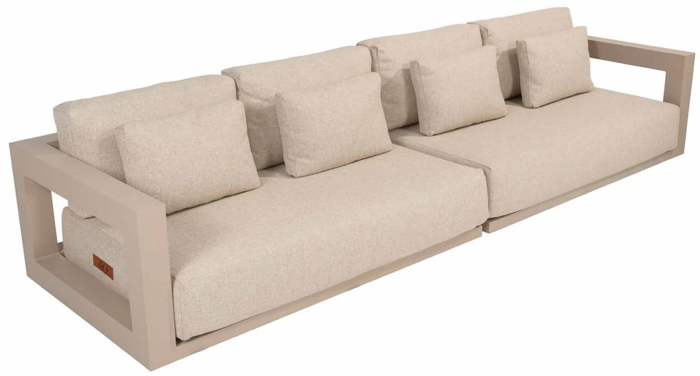 4 Seasons Outdoor Metropolitan 4-zits loungebank latte  Loungebank    beige weerbestendig