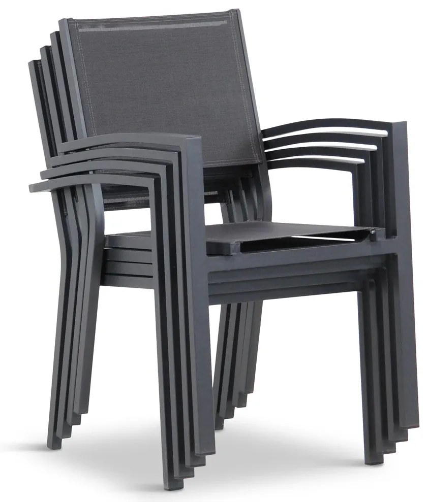 Tuinset 6 personen 210 cm Aluminium Grijs Lifestyle Garden Furniture Amarilla/Mondello