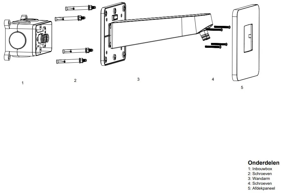Hotbath Cobber M620 hoofddouche 30cm wit mat