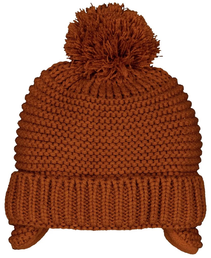 HEMA Baby Muts Met Oorwarmers Gebreid Bruin (bruin)