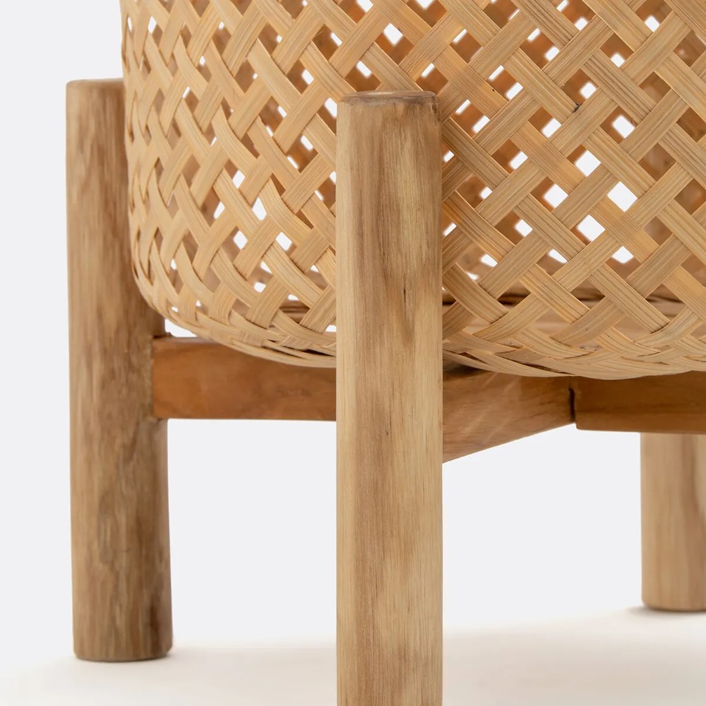 Bloempot op poot in bamboeØ26 cm Bambu