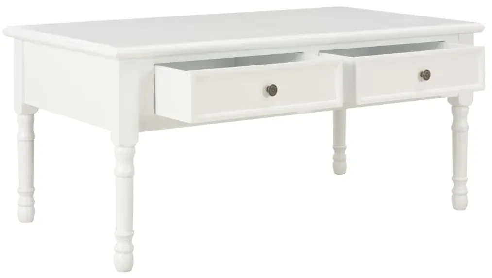 vidaXL Salontafel 100x55x45 cm hout wit