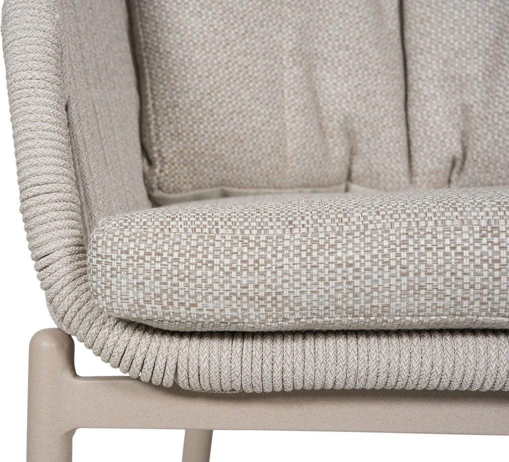 Tuinset 6 personen 240 cm Rope Zand/Beige Lifestyle Garden Furniture Monaco/Guave