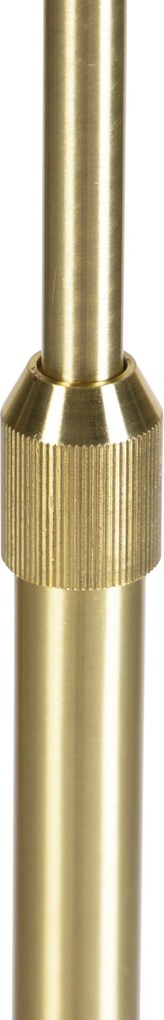 Vloerlamp goud/messing met velours kap pauw 40/40 cm - Parte