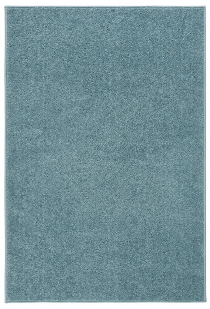 vidaXL Vloerkleed kortpolig 160x230 cm blauw