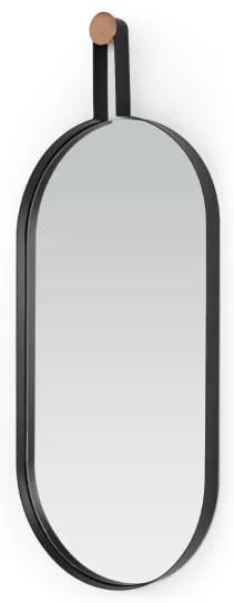 Cira wandspiegel, 100 x 50 cm, zwart en koper