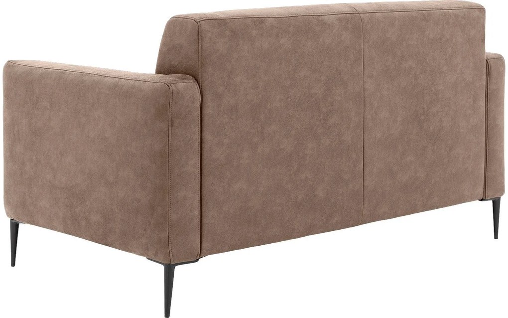 Goossens Key West bruin, micro leer, 2-zits, modern design
