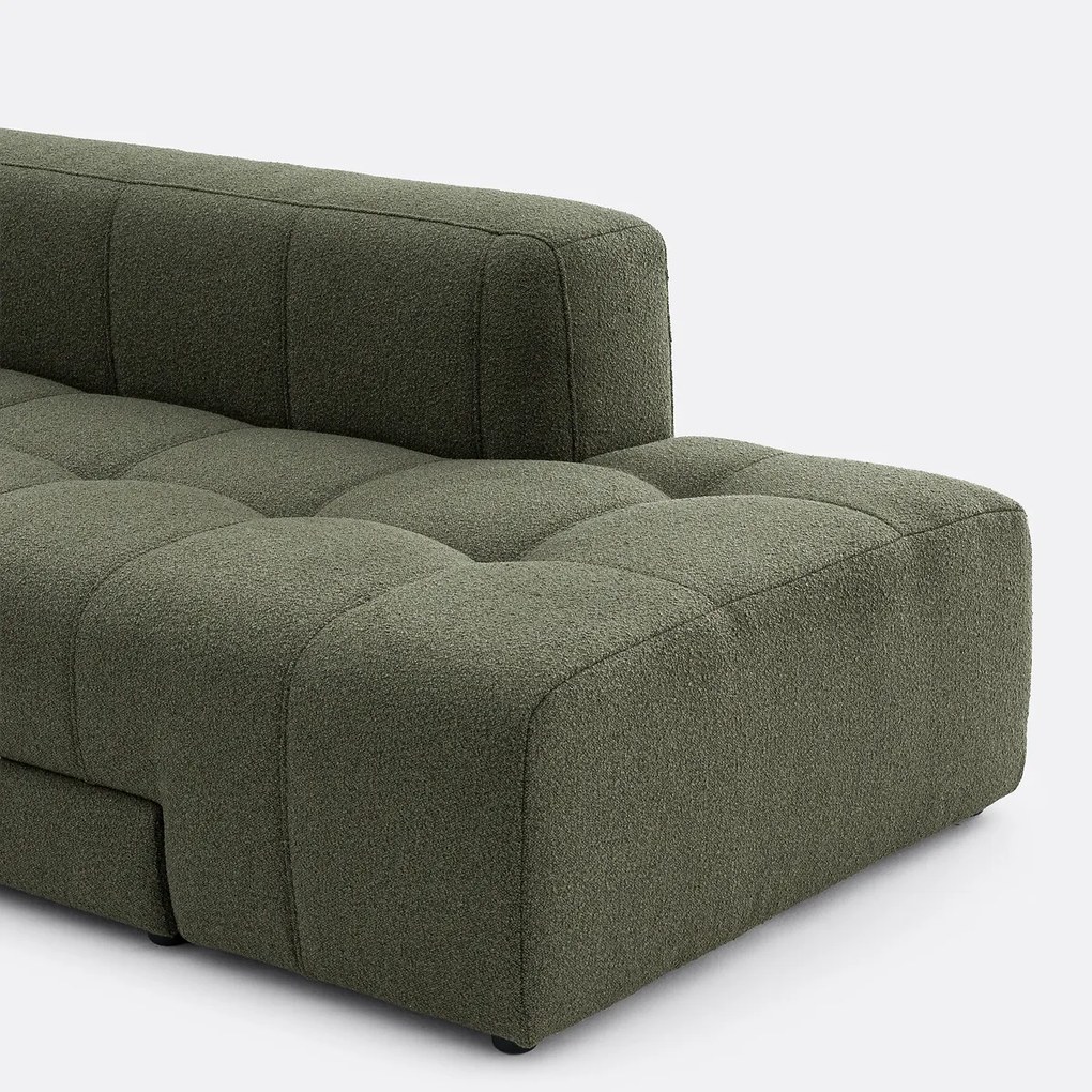 Hoekslaapbank links, fijne badstof, FANO