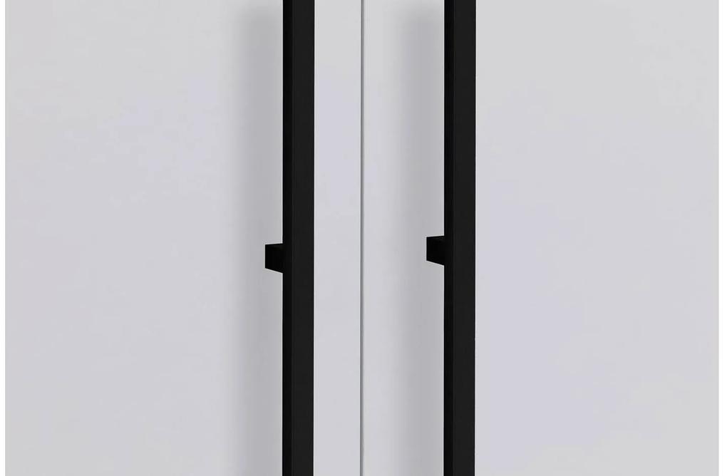 Goossens Kledingkast Easy Storage Ddk, Kledingkast 203 cm breed, 220 cm hoog, 4x glas draaideur