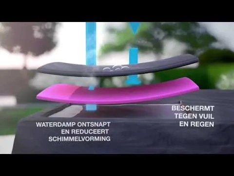 Platinum Challenger zweefparasol T1 Premium 4x3 m. - Champagne Sandstone - met ingraafvoet en hoes