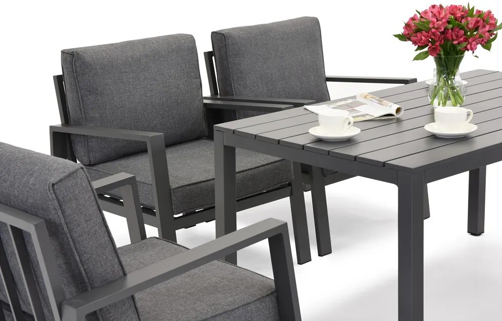 Zakintos Premium 6 antraciet Garden Point aluminium tuinmeubelen