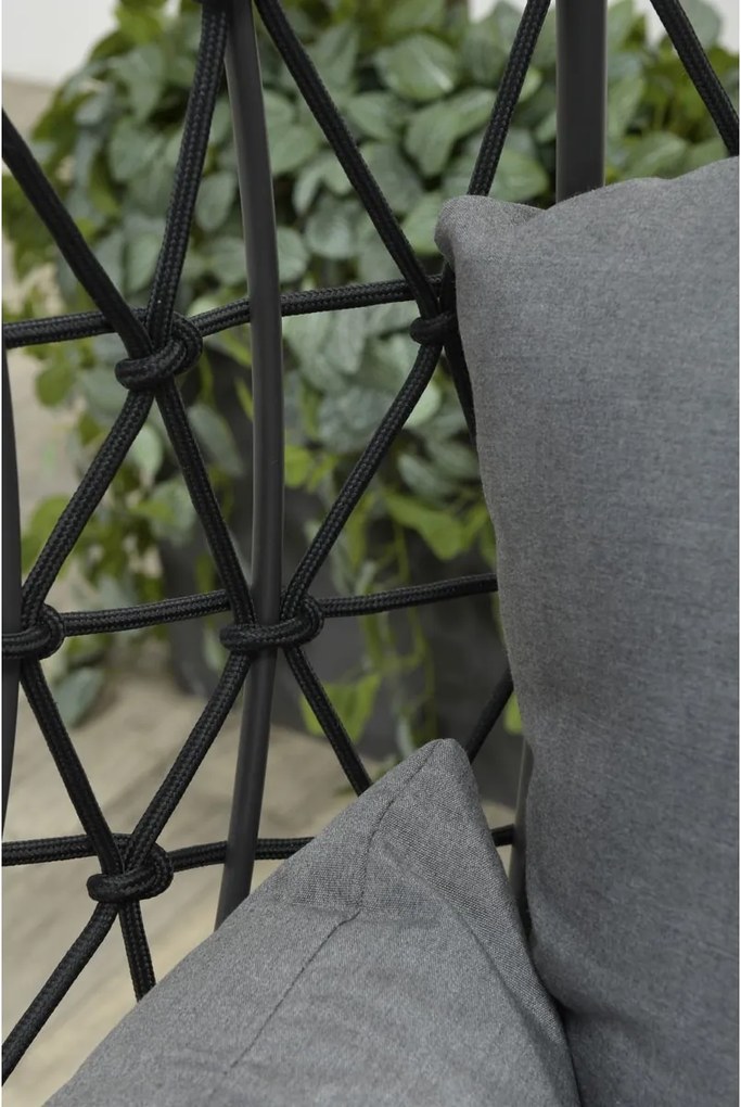 Garden Impressions Hangstoel Panama hangstoel ei - rope zwart