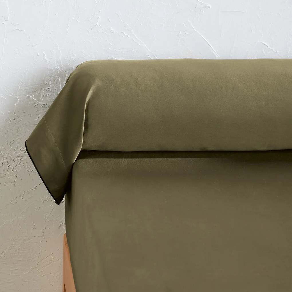 Bolstersloop in gewassen satijnkatoen, Victor, effen