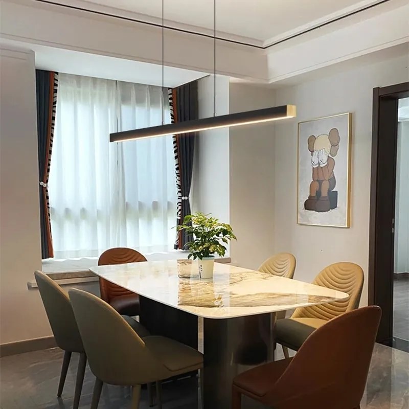 Hangende plafondlamp APP1448-CP BLACK 100cm